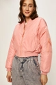 Pepe Jeans - Kurtka bomber Irina x Dua Lipa Podszewka: 100 % Poliester, Wypełnienie: 100 % Poliester, Materiał zasadniczy: 100 % Poliester, Inne materiały: 100 % Bawełna, Wykończenie: 2 % Elastan, 98 % Poliester