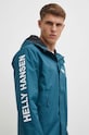 Helly Hansen geaca de ploaie Ervik turcoaz 64032