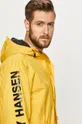 yellow Helly Hansen rain jacket