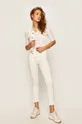 Calvin Klein Jeans - Rifľová vesta biela