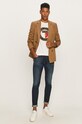 Lacoste - Marynarka VH4701 VH4701 beżowy SS20