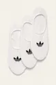 bijela adidas Originals - Stopalice (3 pack) FM0676 Ženski
