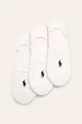 biały Polo Ralph Lauren - Skarpetki (3-pack) 455747505002 Damski