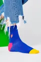 Happy Socks - Ponožky Embroidery Flash modrá