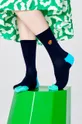 Happy Socks - Ponožky Embroidery Hamburger Sock tmavomodrá