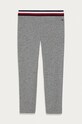 Tommy Hilfiger - Legginsy dziecięce 104-176 cm z elastanem szary KG0KG05057