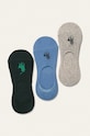 Polo Ralph Lauren - Сліди (3-pack) короткі шкарпетки барвистий 449655267004