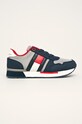Tommy Hilfiger - Detské topánky imitácia kože tmavomodrá T3B4.30724.34.38