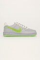 Nike Kids - Detské topánky Force 1 Lv8 3 imitácia kože sivá CD7418