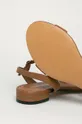 коричневый Emporio Armani - Кожаные сандалии