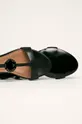 чорний Emporio Armani - Шкіряні сандалі