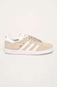 béžová adidas Originals - Kožená obuv Gazelle EF6507 Dámsky