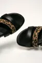 čierna Marco Tozzi - Kožené sandále
