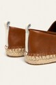 Lauren Ralph Lauren - Kožené espadrilky hnedá 802774712002