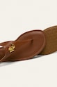 Lauren Ralph Lauren - Δερμάτινα σανδάλια καφέ 802774600002