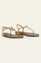 Lauren Ralph Lauren - Kožené sandále zlatá