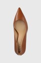 Lauren Ralph Lauren bőr tűsarkú Lanette barna 802723236002