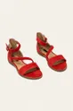 s. Oliver - Kožené sandále červená