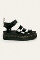 Dr. Martens sandale de piele Blaire platformă negru DM24192001