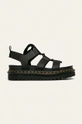 black Dr. Martens leather sandals Nartilla Women’s