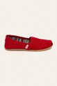 Toms - Espadryle Classic tekstylny czerwony 10000874