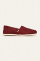 Toms - Espadrilky Heritage Canvas textilní burgundské 10011678