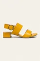 žltá Caprice - Kožené sandále Dámsky