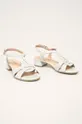 Caprice - Kožené sandále biela