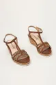 Caprice - Kožené sandále hnedá