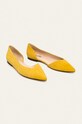Caprice - Kožené balerínky 9.9.24203.24.641 žltá SS20