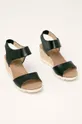 Caprice - Kožené sandále čierna