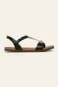 čierna Caprice - Kožené sandále Dámsky