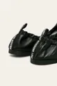 Love Moschino - Bőr balerina cipő fekete