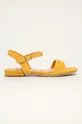 žltá Tamaris - Kožené sandále Dámsky