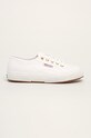 Superga - Tenisówki płaska biały S000010.A15