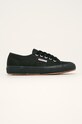 Superga - Πάνινα παπούτσια φλατ μαύρο S000010.996