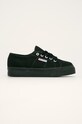 Superga - Tenisky plochá čierna S00C3N0.996