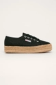 czarny Superga - Espadryle Damski