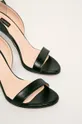 Pinko - Kožené sandále čierna