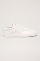 Stuart Weitzman - Kožené boty Daryl plochá bílá S3694.WHT