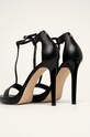 Obuv Guess Jeans - Kožené sandále FL6TEU.LEA03 čierna