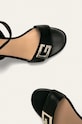 Guess Jeans - Sandale de piele FL6MCK.LEA03 negru