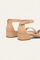 Scarpe Stuart Weitzman sandali in pelle Nudistjune S2229 beige