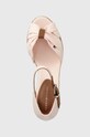 Tommy Hilfiger sandały BASIC OPENED TOE MID WEDGE różowy FW0FW04785