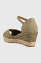 Obuwie Tommy Hilfiger sandały BASIC OPENED TOE MID WEDGE FW0FW04785 zielony