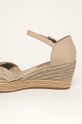 Obuwie Tommy Hilfiger sandały BASIC OPENED TOE MID WEDGE FW0FW04785 beżowy