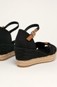 Tommy Hilfiger sandały BASIC OPENED TOE MID WEDGE czarny FW0FW04785