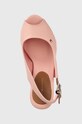 Tommy Hilfiger sandały ICONIC ELENA SLING BACK WEDGE różowy FW0FW04789