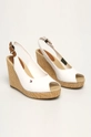 Tommy Hilfiger - Σανδάλια ICONIC ELENA SLING BACK WEDGE λευκό