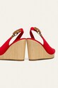 Παπούτσια Tommy Hilfiger - Σανδάλια ICONIC ELENA SLING BACK WEDGE FW0FW04789 κόκκινο